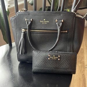 Kate Spade Pebbled Leather Purse and Bifold Wallet